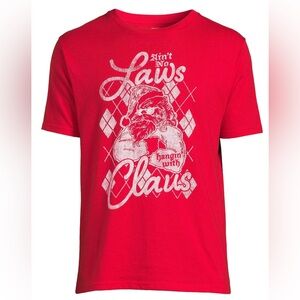 Holiday Christmas funny graphic tee XL red - unisex